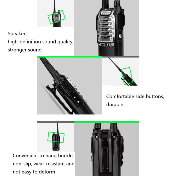 Baofeng UV-8D 8W High-power Dual-transmit Button Multifunctional Walkie-talkie, Plug Specifications:US Plug - free shipping - PMC Jewellery - Order now!