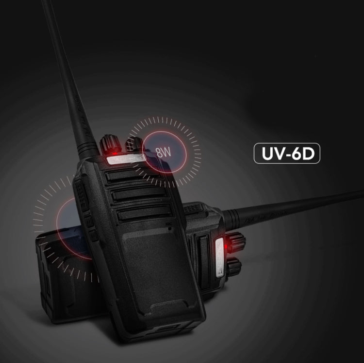 Baofeng BF-UV6D Civil Hotel Outdoor Construction Site Mobile High-power Walkie-talkie, Plug Specifications:EU Plug - free shipping - PMC Jewellery - Order now!