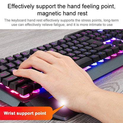 618 Internet Cafe Game Manipulator Keyboard and Mouse Set, Cable Length: 1.6m(Black) - Wired Keyboard by PMC Jewellery | Online Shopping South Africa | PMC Jewellery | Buy Now Pay Later Mobicred