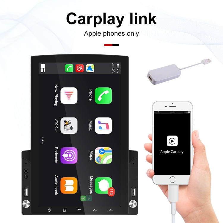 9.7 inch Vertical Screen HD 2.5D Glass Car MP5 Player Android Navigation All-in-one Machine, Specification:Standard+12 Lights Camera - Car MP3 & MP4 & MP5 by PMC TechLife | Online Shopping South Africa | PMC TechLife | Buy Now Pay Later Mobicred