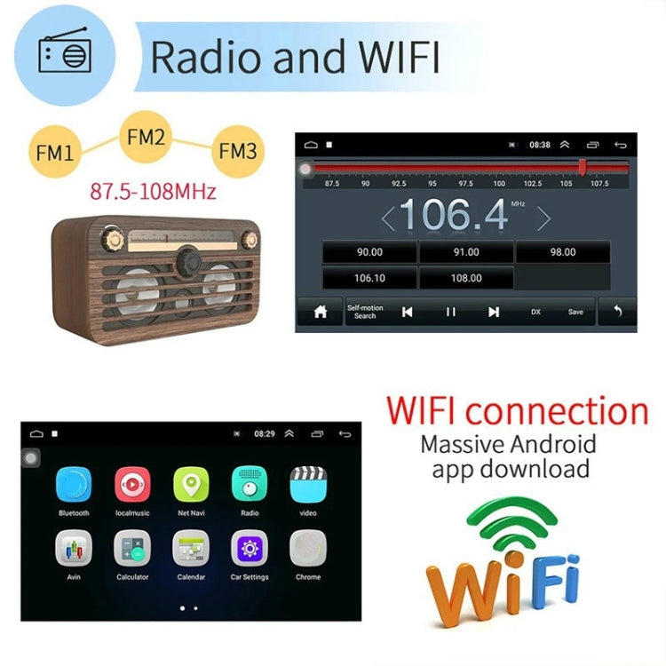 Universal Machine Android Smart Navigation Car Navigation DVD Reversing Video Integrated Machine, Size:10inch 2+16G, Specification:Standard+4 Lights Camera - free shipping - PMC TechLife - Order now!
