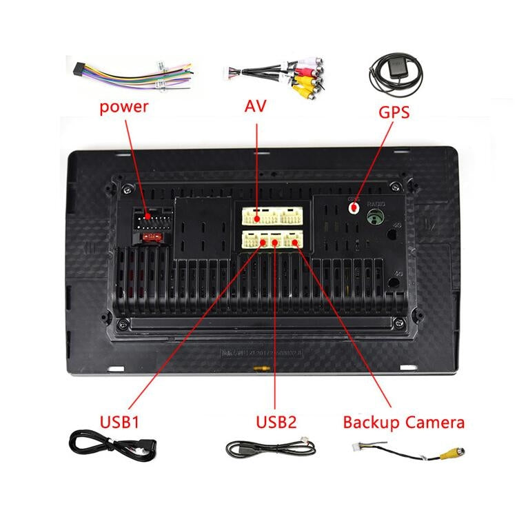Universal Machine Android Smart Navigation Car Navigation DVD Reversing Video Integrated Machine, Size:10inch 2+32G, Specification:Standard+8 Lights Camera - Car DVD by PMC TechLife | Online Shopping South Africa | PMC TechLife | Buy Now Pay Later Mobicred