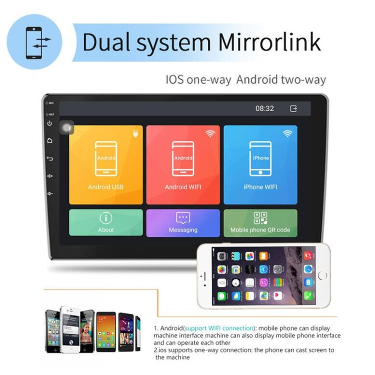 Universal Machine Android Smart Navigation Car Navigation DVD Reversing Video Integrated Machine, Size:9inch 2+32G, Specification:Standard+12 Lights Camera - Car DVD by PMC TechLife | Online Shopping South Africa | PMC TechLife | Buy Now Pay Later Mobicred