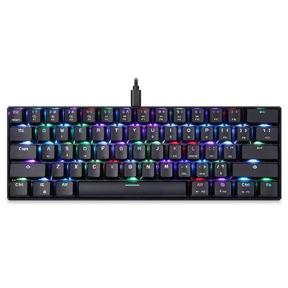 MOTOSPEED CK61 61 Keys  Wired Mechanical Keyboard RGB Backlight with 14 Lighting Effects, Cable Length: 1.5m, Colour: BOX Shaft - Wired Keyboard by MOTOSPEED | Online Shopping South Africa | PMC Jewellery | Buy Now Pay Later Mobicred