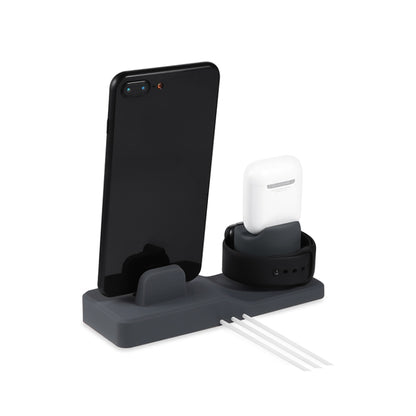 Mobile Phone Charging Stand for iPhone / Apple Whtch / AirPods(Black) - Multifunction Charger by PMC Jewellery | Online Shopping South Africa | PMC Jewellery | Buy Now Pay Later Mobicred