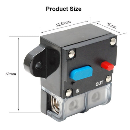 60A Auto Circuit Breaker Car Audio Fuse Holder Power Insurance Automatic Switch(Blue) - Fuse by PMC Jewellery | Online Shopping South Africa | PMC Jewellery | Buy Now Pay Later Mobicred