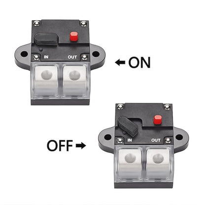 100A Auto Circuit Breaker Car Audio Fuse Holder Power Insurance Automatic Switch(Black) - Fuse by PMC Jewellery | Online Shopping South Africa | PMC Jewellery | Buy Now Pay Later Mobicred