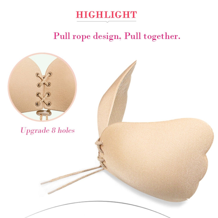 Women Self-Adhesive Strapless Bandage Blackless Solid Bra Silicone Underwear Invisible Bra, Size:XL(T Black) - free shipping - PMC TechLife - Order now!