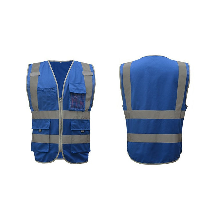 Multi-pockets Safety Vest Reflective Workwear Clothing, Size:XXL-Chest 130cm(Blue) - Reflective Safety Clothing by PMC Jewellery | Online Shopping South Africa | PMC Jewellery | Buy Now Pay Later Mobicred