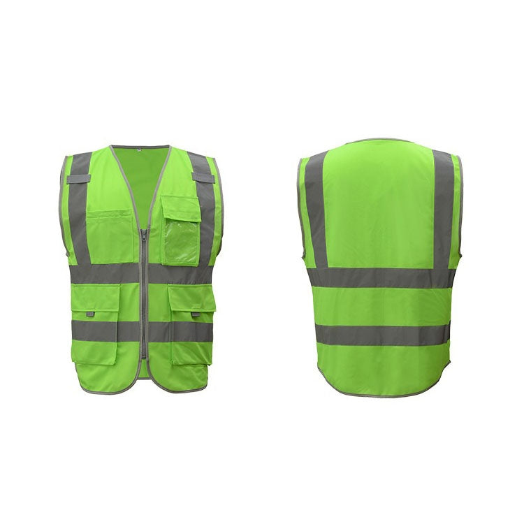 Multi-pockets Safety Vest Reflective Workwear Clothing, Size:L-Chest 118cm(Green) - Reflective Safety Clothing by PMC Jewellery | Online Shopping South Africa | PMC Jewellery | Buy Now Pay Later Mobicred