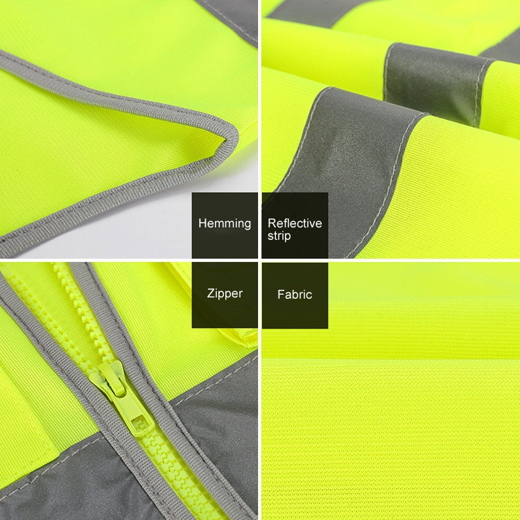 Multi-pockets Safety Vest Reflective Workwear Clothing, Size:L-Chest 118cm(Yellow Blue) - Reflective Safety Clothing by PMC Jewellery | Online Shopping South Africa | PMC Jewellery | Buy Now Pay Later Mobicred