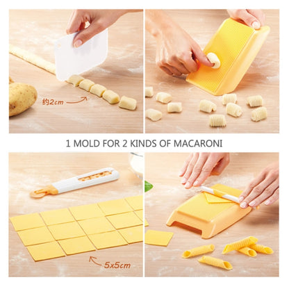 Plastic Pasta Macaroni Board Spaghetti Maker Rolling Pin Mold Kitchen Tool(Yellow) - Gadgets by PMC Jewellery | Online Shopping South Africa | PMC Jewellery