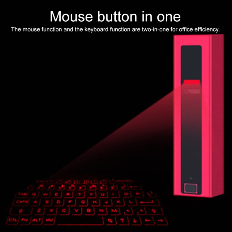 F2 Portable Lipstick Laser Virtual Laser Projection Mouse And Keyboard(Red) - Laser Keyboard by PMC Jewellery | Online Shopping South Africa | PMC Jewellery | Buy Now Pay Later Mobicred