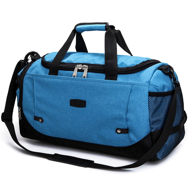 Mens / Ladies Large Capacity Travel Bags Portable Multifunctional Handbag(Sky blue) - free shipping - PMC TechLife - Order now!