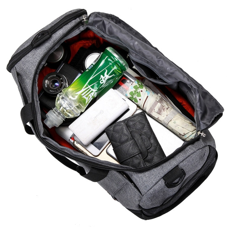 Mens / Ladies Large Capacity Travel Bags Portable Multifunctional Handbag(Gray) - Handbags by PMC TechLife | Online Shopping South Africa | PMC TechLife | Buy Now Pay Later Mobicred