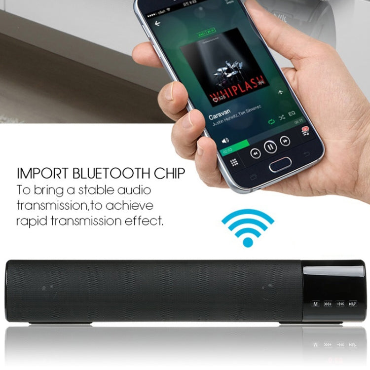 TOPROAD High Power 10W HIFI Portable Wireless Bluetooth Speaker Stereo Soundbar TF FM USB Subwoofer Column for Computer TV Phone(Blue) - free shipping - PMC Jewellery - Order now!