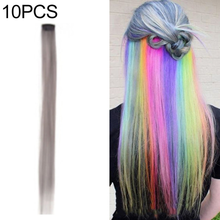 10 PCS Chemical Fiber Wig One-Step Gradient Color Single Card Wig, Stretched Length:24inches(48#) - free shipping - PMC TechLife - Order now!
