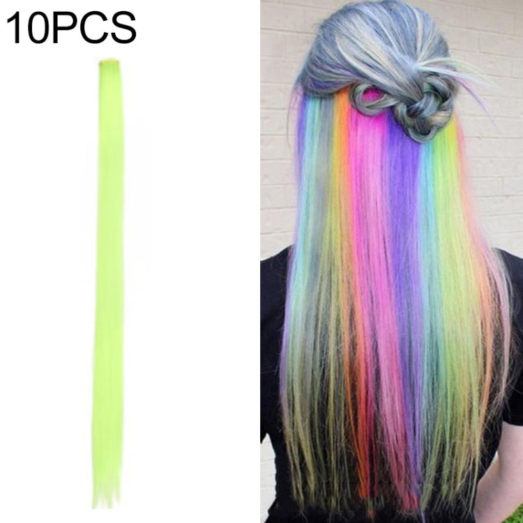 10 PCS Chemical Fiber Wig One-Step Gradient Color Single Card Wig, Stretched Length:24inches(49#) - free shipping - PMC TechLife - Order now!