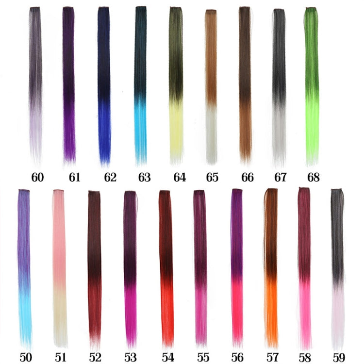 10 PCS Chemical Fiber Wig One-Step Gradient Color Single Card Wig, Stretched Length:24inches(42#) - free shipping - PMC TechLife - Order now!