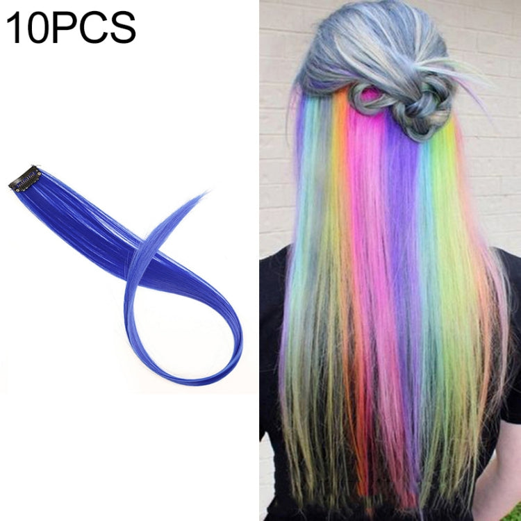 10 PCS Chemical Fiber Wig One-Step Gradient Color Single Card Wig, Stretched Length:24inches(38#) - free shipping - PMC TechLife - Order now!