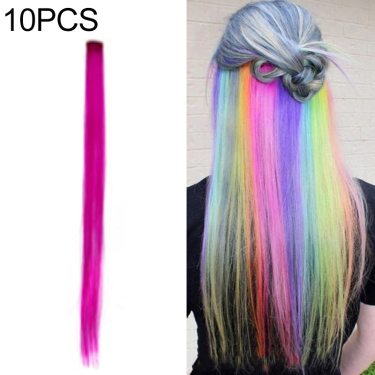 10 PCS Chemical Fiber Wig One-Step Gradient Color Single Card Wig, Stretched Length:24inches(34#) - free shipping - PMC TechLife - Order now!