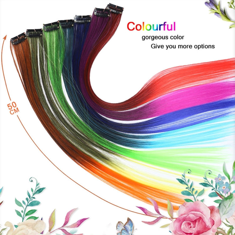 10 PCS Chemical Fiber Wig One-Step Gradient Color Single Card Wig, Stretched Length:24inches(39#) - free shipping - PMC TechLife - Order now!