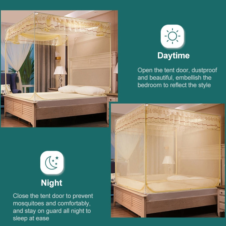 Home Free Installation Thickened Encryption Dustproof Mosquito Net, Size:200x220 cm(Full Bottom Green) - Mosquito Nets by PMC TechLife | Online Shopping South Africa | PMC TechLife