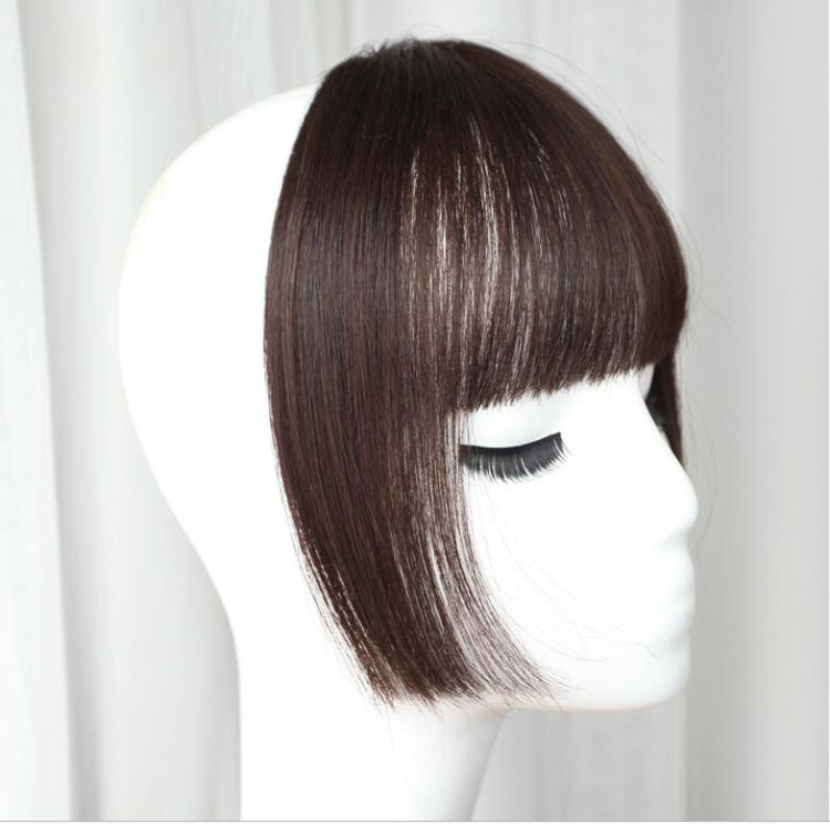 Women Fake Fringe Clip In Bangs Hair Extensions with High Temperature Synthetic Fiber(Dark Brown) - free shipping - PMC TechLife - Order now!