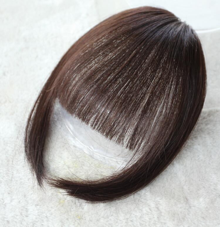 Women Fake Fringe Clip In Bangs Hair Extensions with High Temperature Synthetic Fiber(Dark Brown) - free shipping - PMC TechLife - Order now!