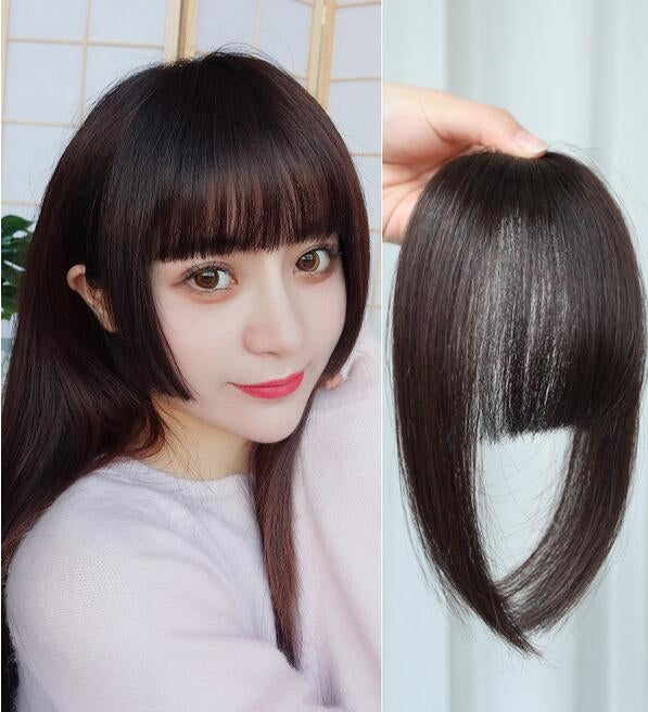 Women Fake Fringe Clip In Bangs Hair Extensions with High Temperature Synthetic Fiber(Light Brown) - free shipping - PMC TechLife - Order now!