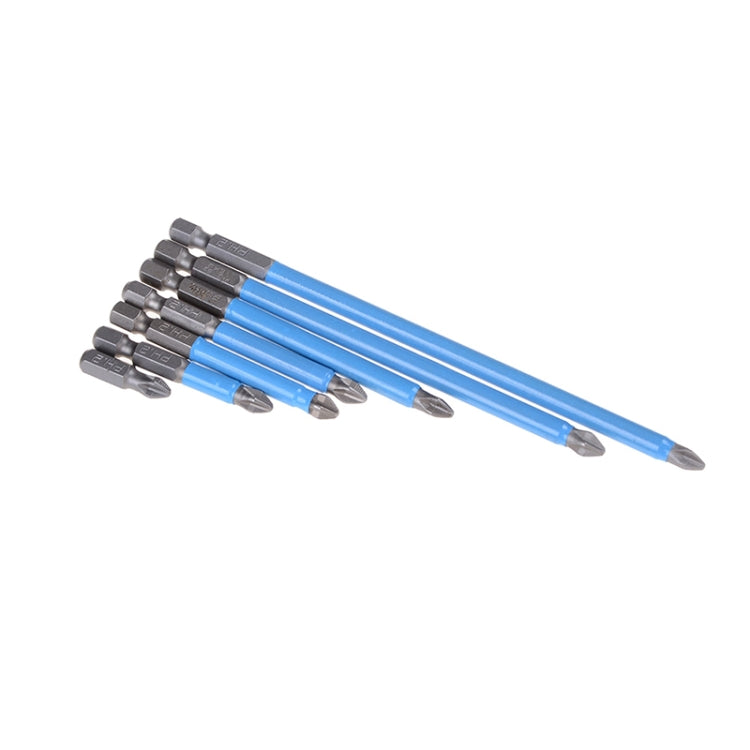 7 PCS PH2 Anti Slip Magnetic Cross Electric Drill Bits Screw Nozzle Taper Corrector 25mm 50mm 65mm 70mm 90mm 127mm 150mm - Screwdriver Tools by PMC TechLife | Online Shopping South Africa | PMC TechLife