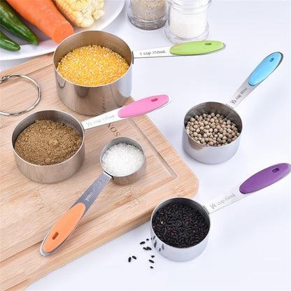 5 in 1 Stainless Steel Measuring Spoon Set Coffee Spoon Baking Kitchen Gadget, Style:Measuring Cup(Color) - Coffee Tools by PMC Jewellery | Online Shopping South Africa | PMC Jewellery | Buy Now Pay Later Mobicred