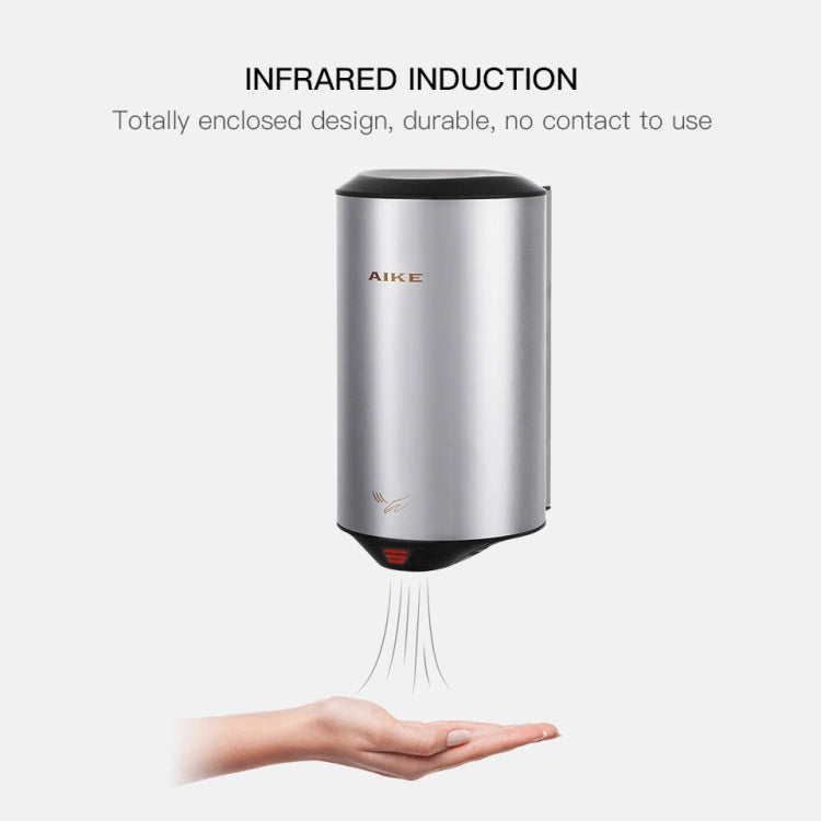304 Stainless Steel Automatic SensorJet Hand Dryer High Speed Airflow for Home Hotel Airport Hands Drying Machine(Brushed silver) - free shipping - PMC TechLife - Order now!