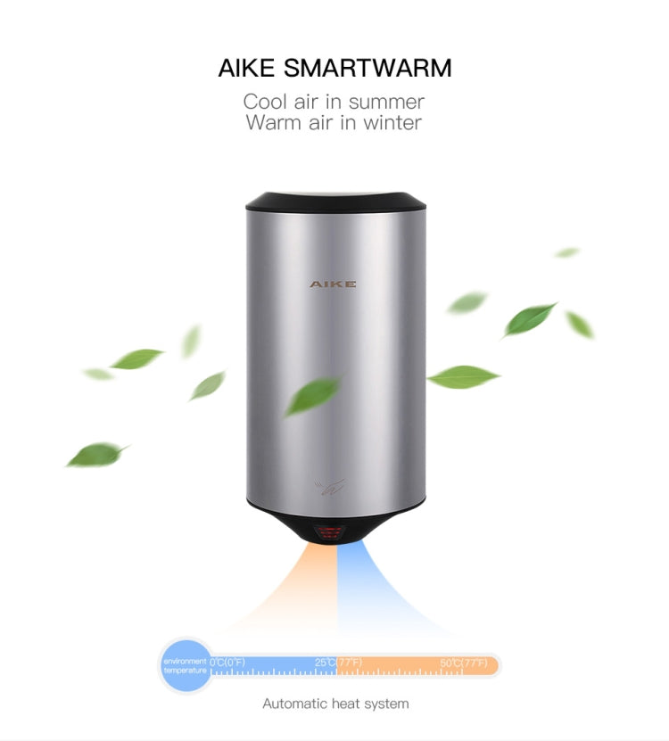 304 Stainless Steel Automatic SensorJet Hand Dryer High Speed Airflow for Home Hotel Airport Hands Drying Machine(Brushed silver) - free shipping - PMC TechLife - Order now!