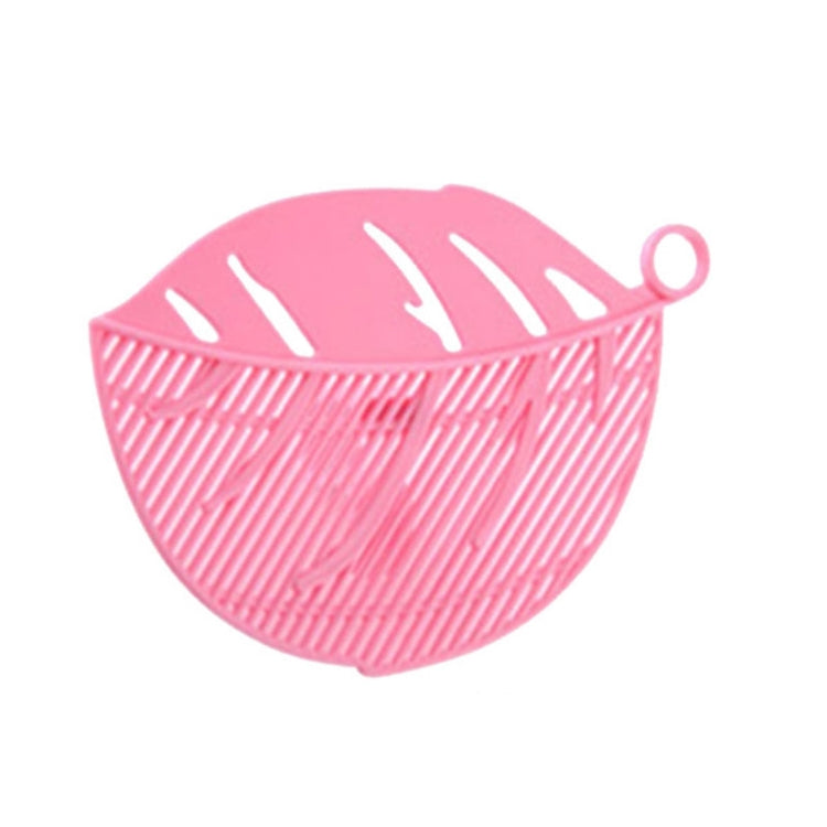 Leaf Shaped Rice Wash Gadget Noodles Beans Colanders Strainers Cleaning Tool, Size:10.5x14.5cm(Pink) - Cleaning Tools by PMC Jewellery | Online Shopping South Africa | PMC Jewellery | Buy Now Pay Later Mobicred