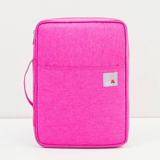 Multi-functional A4 Document Bags Portable Waterproof Oxford Cloth Storage Bag for Notebooks，Size: 33cm*24*3.5cm(Rose) - Other by PMC Jewellery | Online Shopping South Africa | PMC Jewellery | Buy Now Pay Later Mobicred