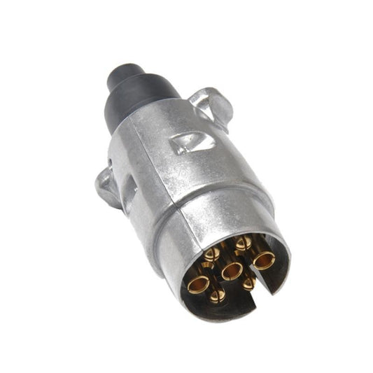 7 Pin Aluminium Alloy EU Plug Trailer Truck Towing Electrics 12V Connector Adapter - Terminal connectors by PMC Jewellery | Online Shopping South Africa | PMC Jewellery