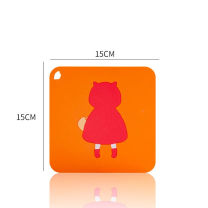 Anti-scald and Heat-resistant Placemats Home Waterproof and Oil-proof Table Mats Silicone Coasters, Size:Large, Style:Little Red Riding Hood - Insulation by PMC Jewellery | Online Shopping South Africa | PMC Jewellery | Buy Now Pay Later Mobicred