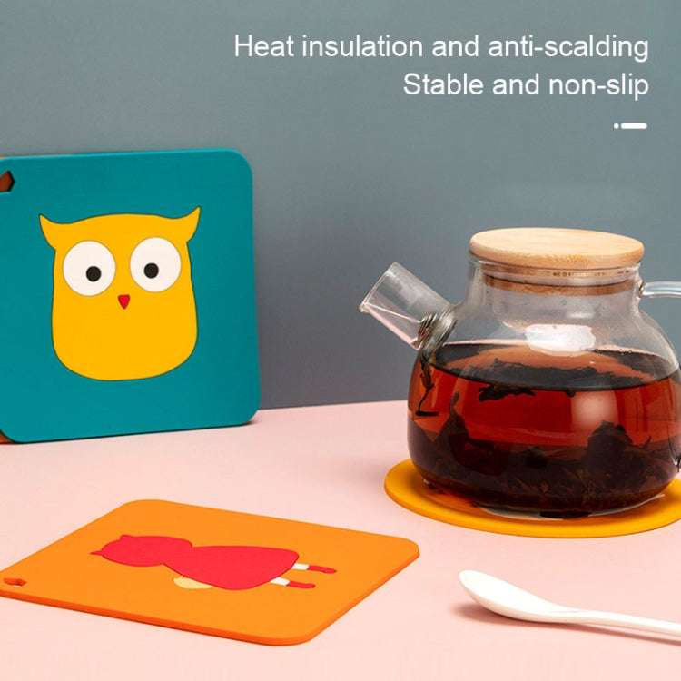 Anti-scald and Heat-resistant Placemats Home Waterproof and Oil-proof Table Mats Silicone Coasters, Size:Large, Style:Bunny - Insulation by PMC Jewellery | Online Shopping South Africa | PMC Jewellery | Buy Now Pay Later Mobicred