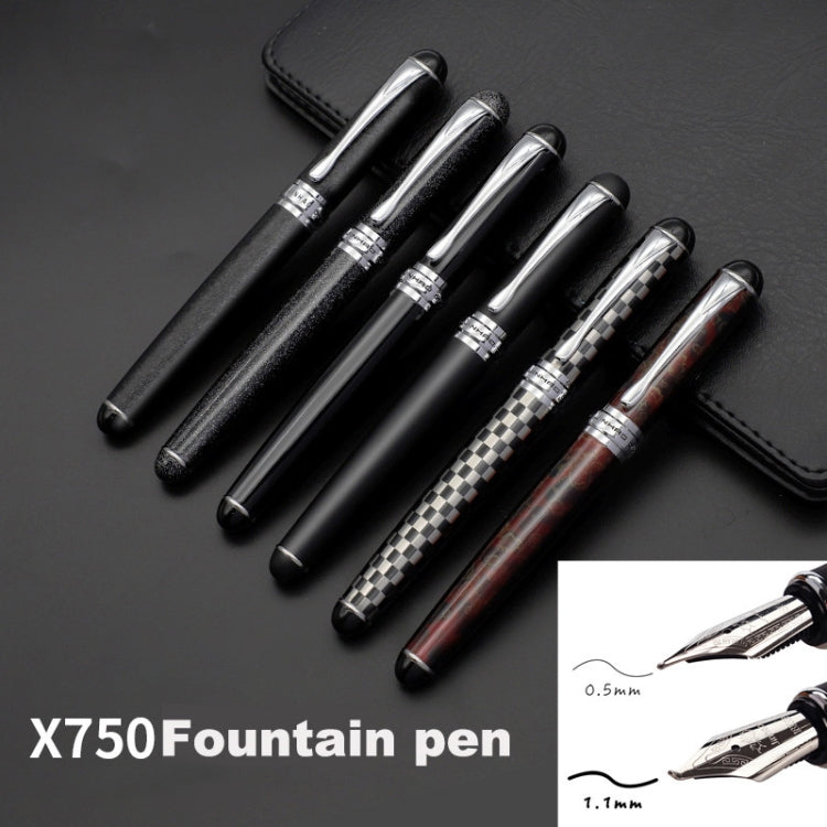 X750 Stationery Stainless Steel Fountain Pen Medium Nib Ink Pens School Oiifice Gift, Nib Size:0.5mm(Ivory) - Fountain Pens by PMc TechLife | Online Shopping South Africa | PMc TechLife | Buy Now Pay Later Mobicred