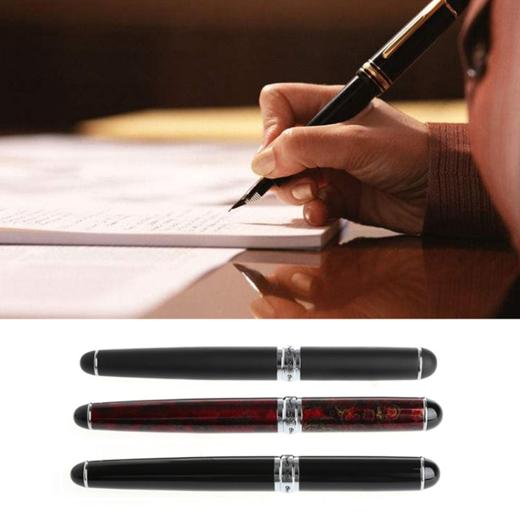 X750 Stationery Stainless Steel Fountain Pen Medium Nib Ink Pens School Oiifice Gift, Nib Size:1.1mm(Matte Black) - Fountain Pens by PMc TechLife | Online Shopping South Africa | PMc TechLife | Buy Now Pay Later Mobicred