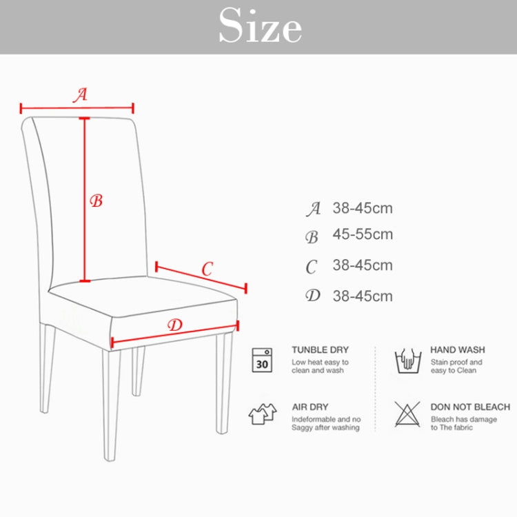 Modern Plain Color Chair Cover Spandex Stretch Elastic Wedding Banquet Chair Covers Dining Seat Cover Pastoral Hotel Cover, Specification:Universal Size(Ginger) - free shipping - PMC TechLife - Order now!