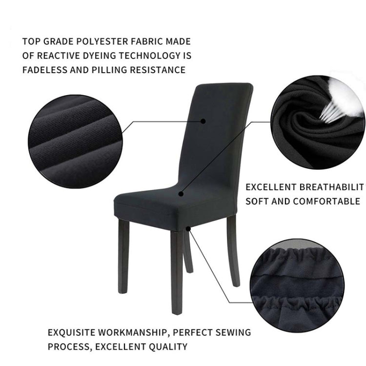 Modern Plain Color Chair Cover Spandex Stretch Elastic Wedding Banquet Chair Covers Dining Seat Cover Pastoral Hotel Cover, Specification:Universal Size(Ginger) - free shipping - PMC TechLife - Order now!