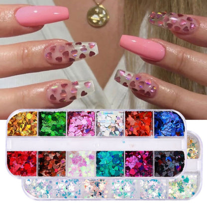 2 PCS Nail Art Butterfly Laser Symphony Sequins, Specification:03 - Nail Stickers by PMC Jewellery | Online Shopping South Africa | PMC Jewellery | Buy Now Pay Later Mobicred