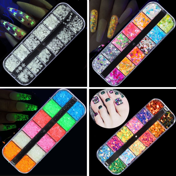 2 PCS Nail Art Butterfly Laser Symphony Sequins, Specification:22 - Nail Stickers by PMC Jewellery | Online Shopping South Africa | PMC Jewellery