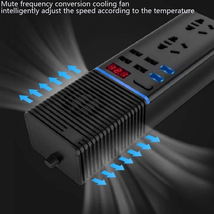 Car Inverter 12v/24v To 220v Household Power Converter Multi-Function Car Socket, Specification:V20-C For Cars - Others by PMC Jewellery | Online Shopping South Africa | PMC Jewellery | Buy Now Pay Later Mobicred