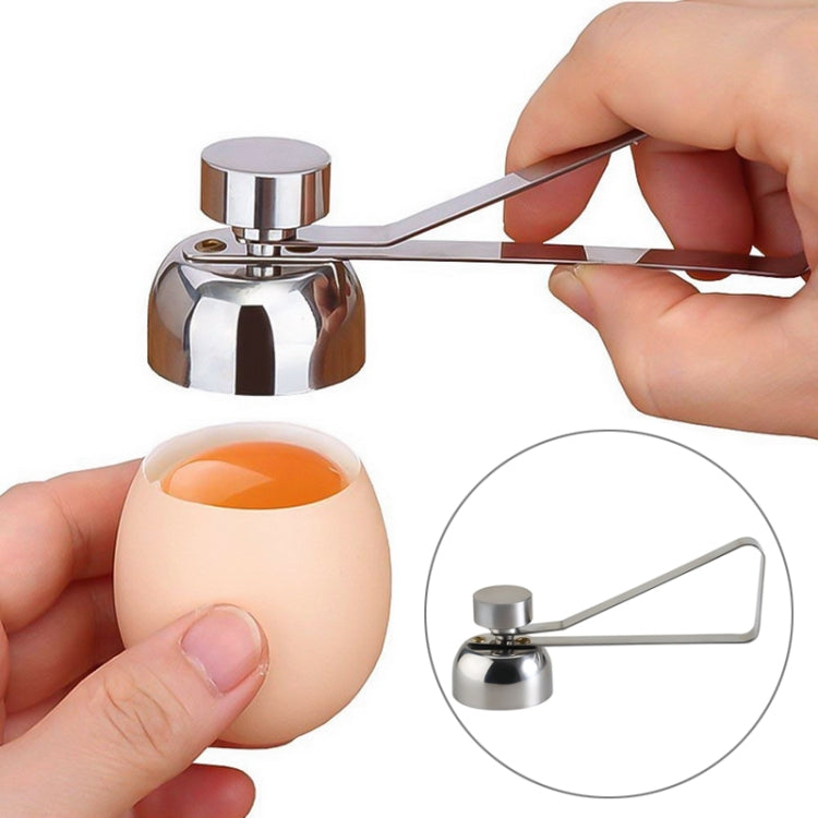 Metal Egg Scissors Egg Topper Cutter Shell Opener Stainless Steel Boiled Raw Egg Creative Kitchen Tools(Silver) - Scissors by PMC Jewellery | Online Shopping South Africa | PMC Jewellery