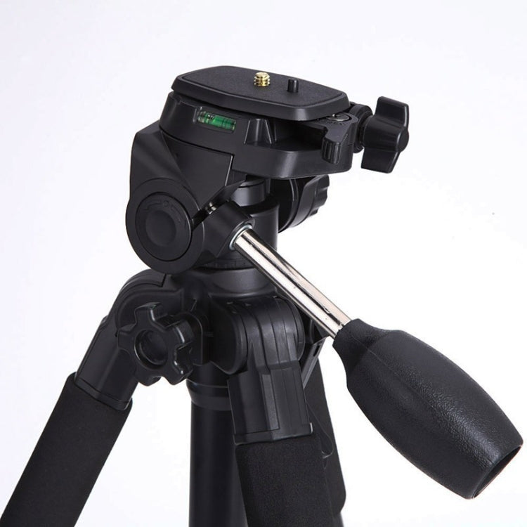 Q111 4-Section Folding Legs Live Broadcast Aluminum Alloy Tripod Mount with Three-dimensional Damping Tripod Heads(Black) - Tripods by PMC TechLife | Online Shopping South Africa | PMC TechLife | Buy Now Pay Later Mobicred