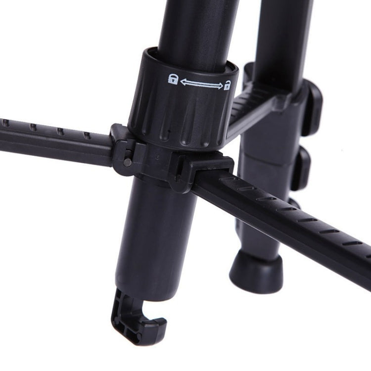 Q111 4-Section Folding Legs Live Broadcast Aluminum Alloy Tripod Mount with Three-dimensional Damping Tripod Heads(Black) - Tripods by PMC TechLife | Online Shopping South Africa | PMC TechLife | Buy Now Pay Later Mobicred