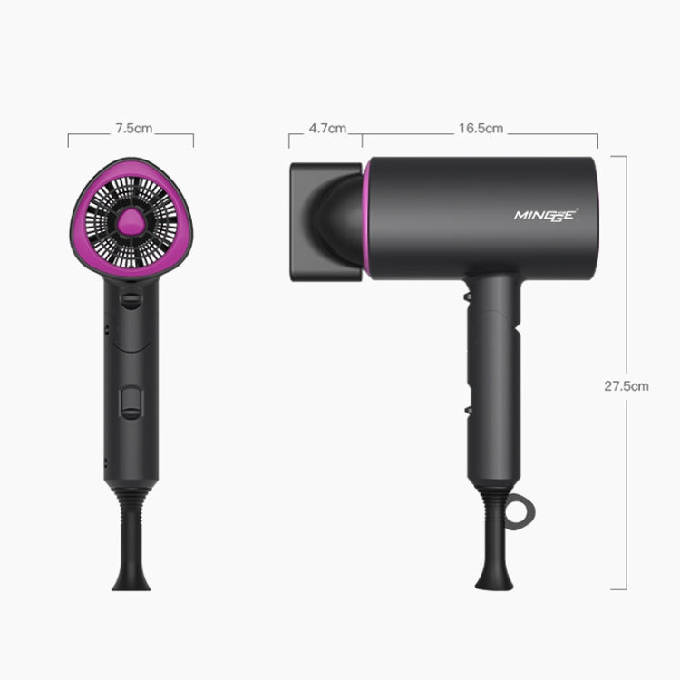 Mingge T1 T Style 1800W High-power Cold Hot Air Wind Fast Drying Folding Hair Dryer, Plug Type:US Plug( Green) - free shipping - PMC TechLife - Order now!